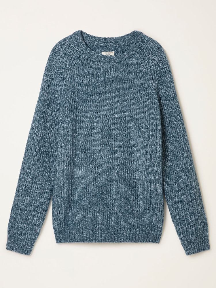 FatFace Sefton Blue Knitted Crew Neck Jumper - Image 6 of 6 FatFace Sefton Blue Knitted Crew Neck Jumper - Image 6 of 6
