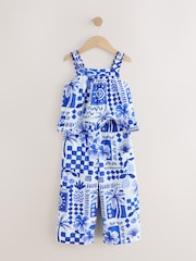 Albastru cobalt - Set bluză și pantaloni (3-16ani) - Imaginea 5 din 8