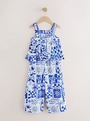 Albastru cobalt - Set bluză și pantaloni (3-16ani) - Imaginea 6 din 8