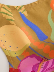 Bright Tropical Open Back Ruffle Hem Playsuit (3-16yrs) - Image 8 of 8