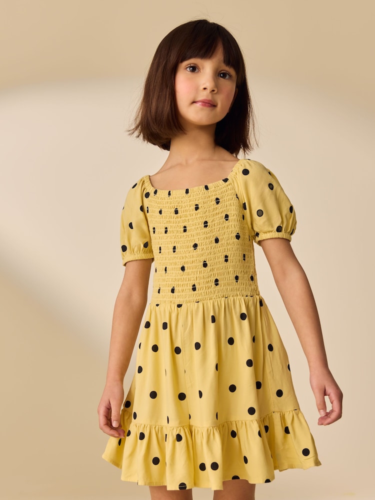 Gelbes Spot - Overall mit gezurrtem Design (3–16 Jahre) - Bild 1 von 4