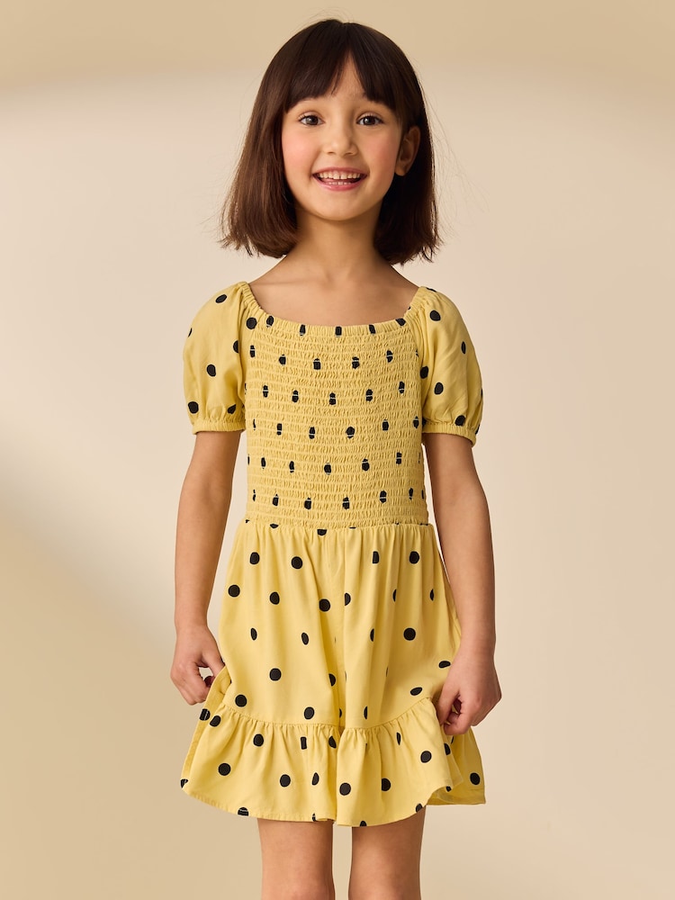 Gelbes Spot - Overall mit gezurrtem Design (3–16 Jahre) - Bild 2 von 4