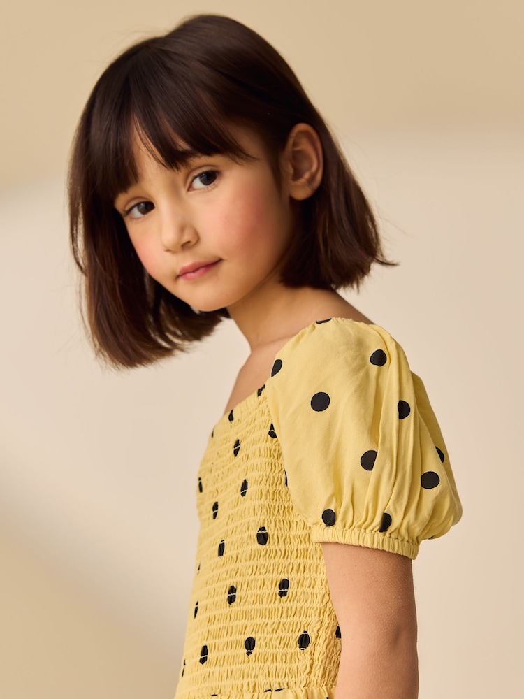 Gelbes Spot - Overall mit gezurrtem Design (3–16 Jahre) - Bild 4 von 4