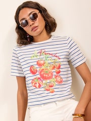 Friends Like These Stripe Tomato Graphic T-Shirt - Image 1 of 6