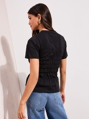 Noir - T-shirt Friends Like These froncé Body - Image 5 de 5