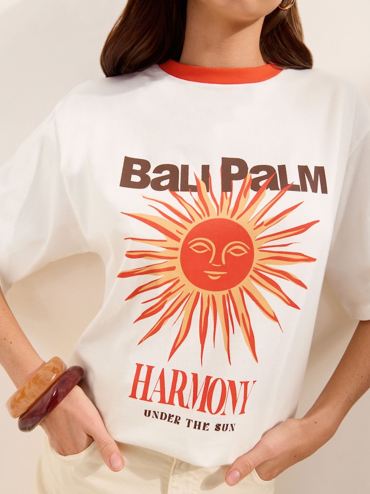 White Bali - تيشرت رسم من Friends Like These - Image 2 of 4