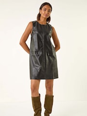 Roman Black A-Line Pocket Detail Dress - Image 1 of 5