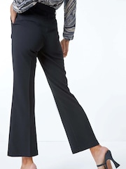 Roman Black Short Bootcut Stretch Trousers - Image 4 of 5