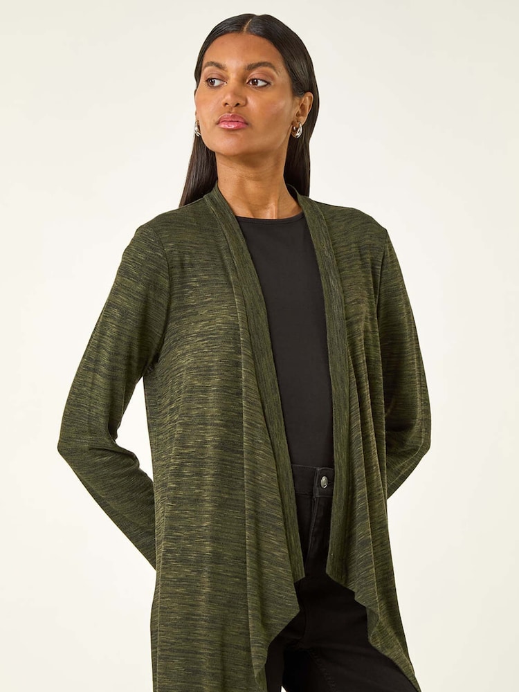 Roman Green Waterfall Front Stretch Cardigan - Image 1 of 5