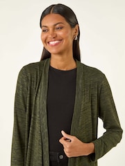 Roman Green Waterfall Front Stretch Cardigan - Image 4 of 5