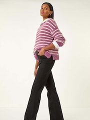 Schwarz - Roman Pocket Stretch Flare Trousers - Bild 1 von 5