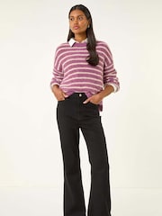 Schwarz - Roman Pocket Stretch Flare Trousers - Bild 2 von 5