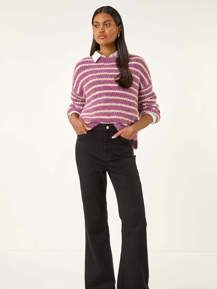 Schwarz - Roman Pocket Stretch Flare Trousers - Bild 2 von 5