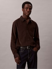 Calvin Klein Brown Corduroy Relaxed Button-Down Shirt - Image 1 of 6