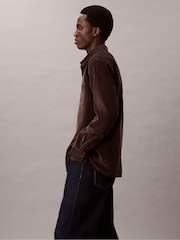 Calvin Klein Brown Corduroy Relaxed Button-Down Shirt - Image 5 of 6