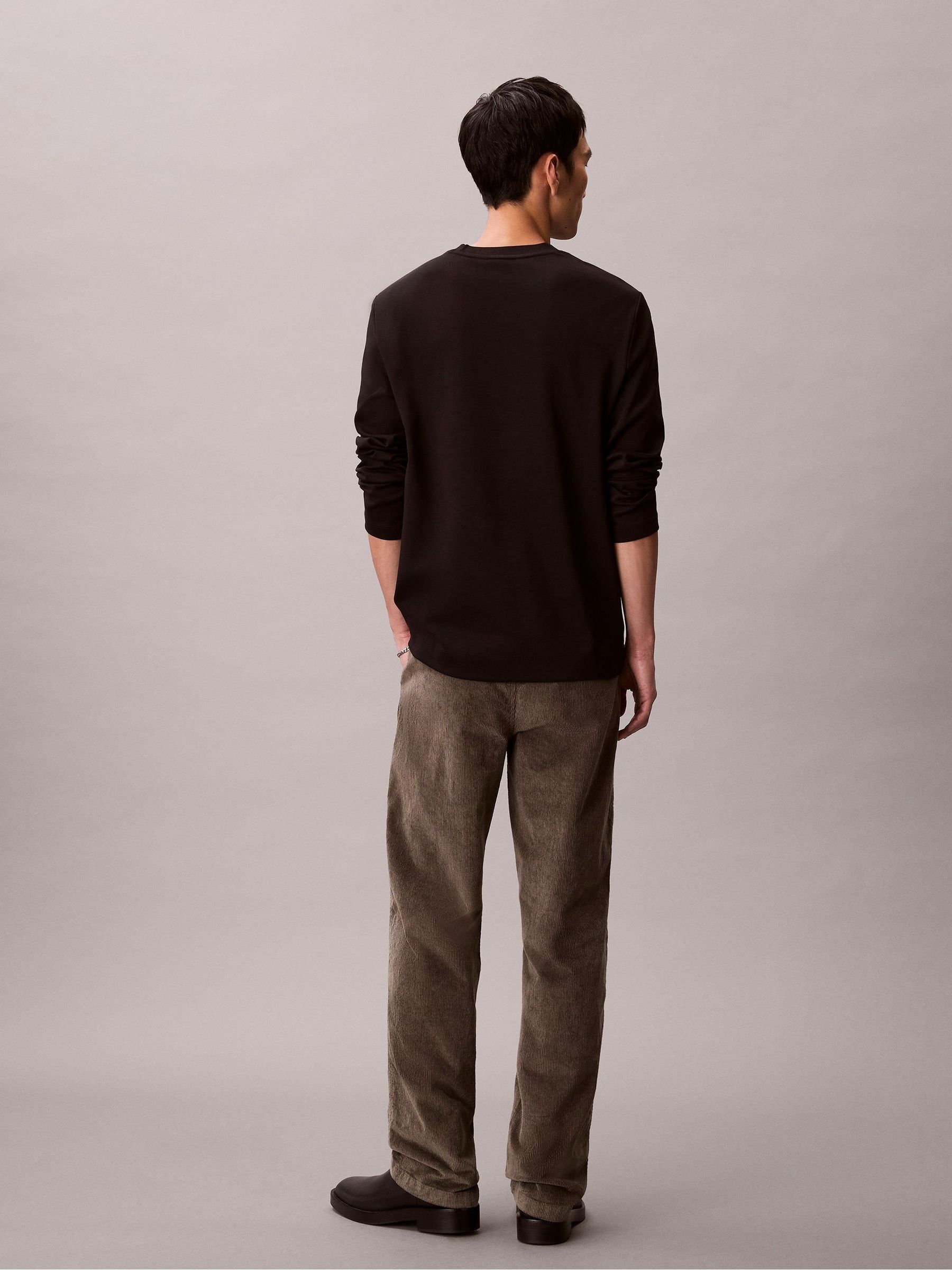 Buy Calvin Klein Brown 90's Straight Corduroy Chino Trousers from