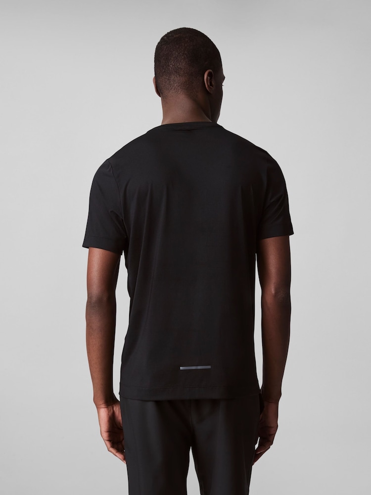 Calvin Klein Black Breathable Anti-Wrinkle Travel T-Shirt - Image 2 of 6 Calvin Klein Black Breathable Anti-Wrinkle Travel T-Shirt - Image 2 of 6