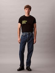 Calvin Klein Black Circle Graphic Relaxed T-Shirt - Image 3 of 6