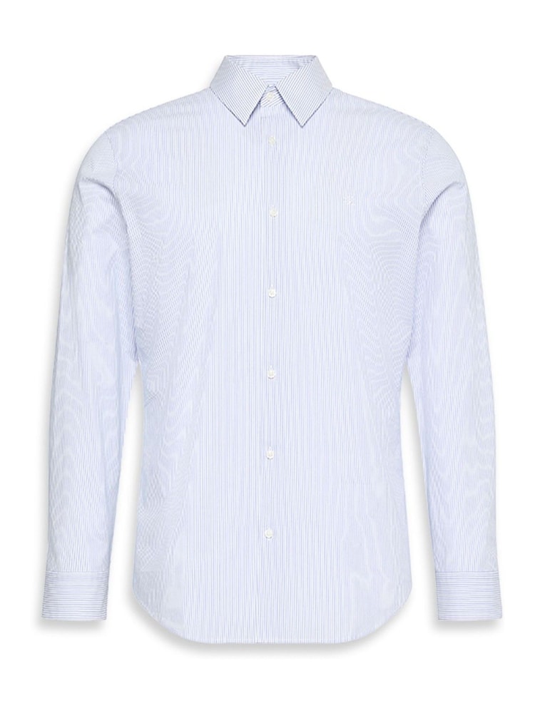 Calvin Klein White Stripe Long Sleeve Shirt - Image 6 of 6 Calvin Klein White Stripe Long Sleeve Shirt - Image 6 of 6