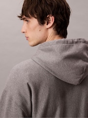 Calvin Klein White Premium Fleece Relaxed Hoodie - Image 4 of 6