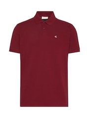 Calvin Klein Red Cotton Pique Classic Polo Shirt - Image 1 of 2