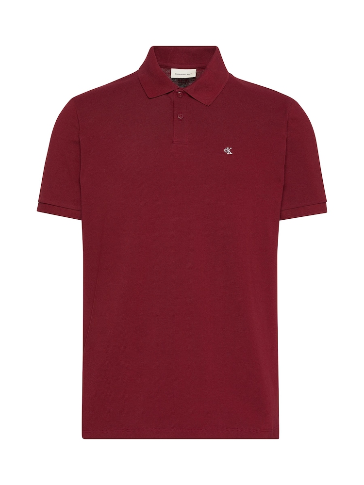 Calvin Klein Red Cotton Pique Classic Polo Shirt - Image 1 of 2