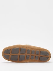 Barbour® Brown Monty Moccasin Slippers - Image 3 of 6