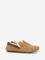 Barbour® Brown Monty Moccasin Slippers - Image 4 of 6