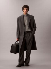Calvin Klein Grey Quarter Zip Jumper - Image 3 of 6