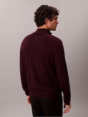 Calvin Klein Quarter Zip Merino Jumper - Imagem 2 de 6