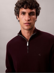 Calvin Klein Quarter Zip Merino Jumper - Imagem 3 de 6