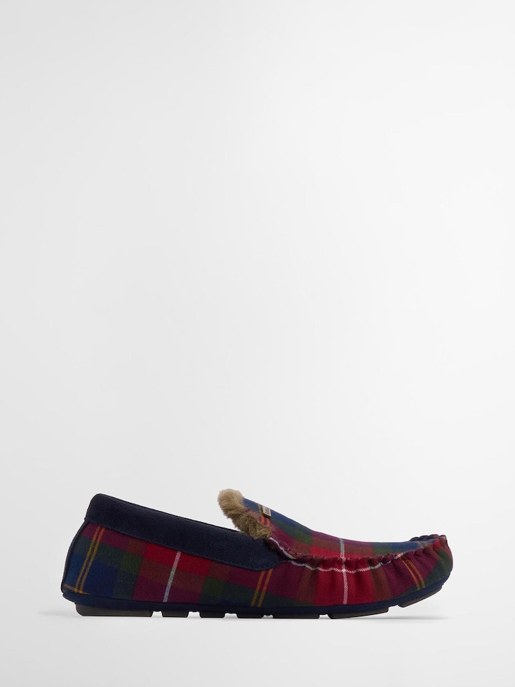 Barbour® Red Monty Moccasin Slippers - Image 1 of 8 Barbour® Red Monty Moccasin Slippers - Image 1 of 8