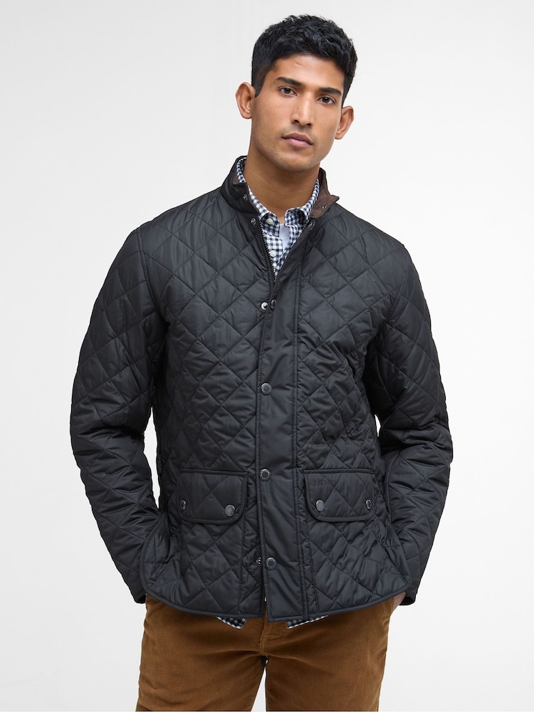 Barbour® Black Lowerdal Quilt Coat - Image 1 of 9 Barbour® Black Lowerdal Quilt Coat - Image 1 of 9