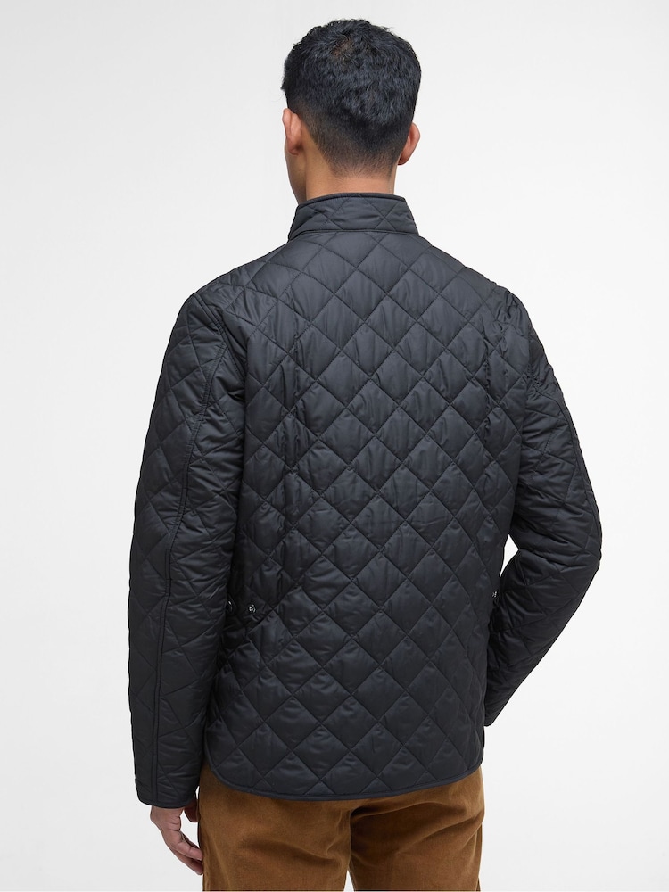 Barbour® Black Lowerdal Quilt Coat - Image 2 of 9 Barbour® Black Lowerdal Quilt Coat - Image 2 of 9