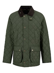 Barbour® Green Essential Bedale Quilted Jacket - Image 6 of 8