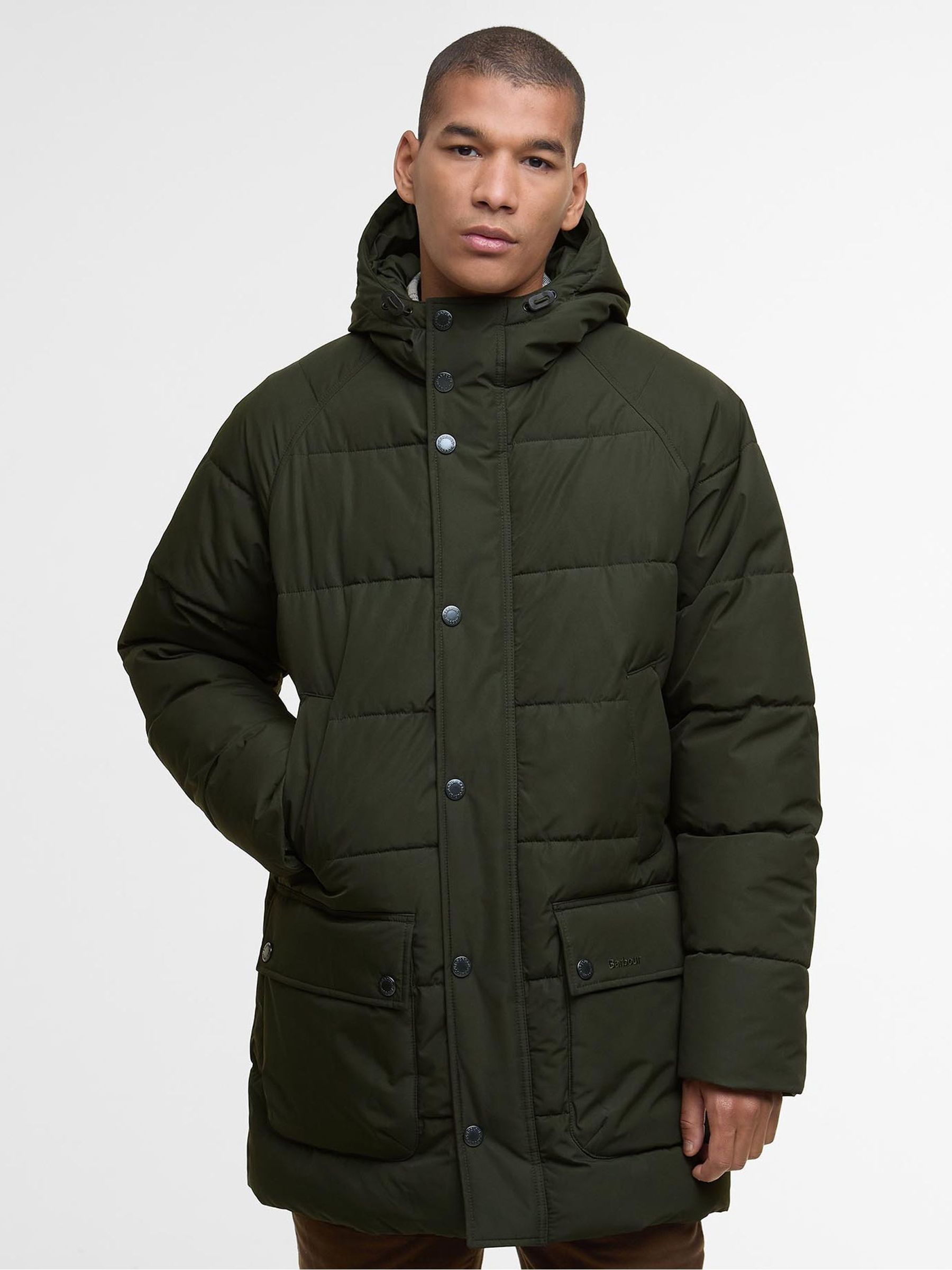 Buy Barbour® Green Hooded Bedale Coat from the Next UK online shop