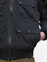 Barbour® Black Re-Engineered Flight Bedale Showerproof Jacket - Image 5 of 7
