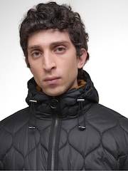 Barbour® Black Re-Engineered Hooded Spey Quilted Jacket - Image 5 of 7