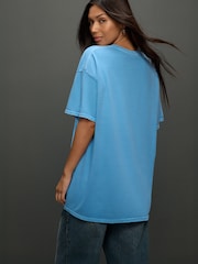 Blue Official License Oasis Band Relaxed Fit T-Shirt - Image 5 of 5
