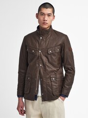Barbour® International Brown Duke Wax Bark Jacket - Image 1 of 11