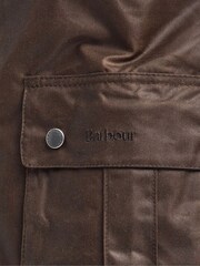 Barbour® International Brown Duke Wax Bark Jacket - Image 10 of 11