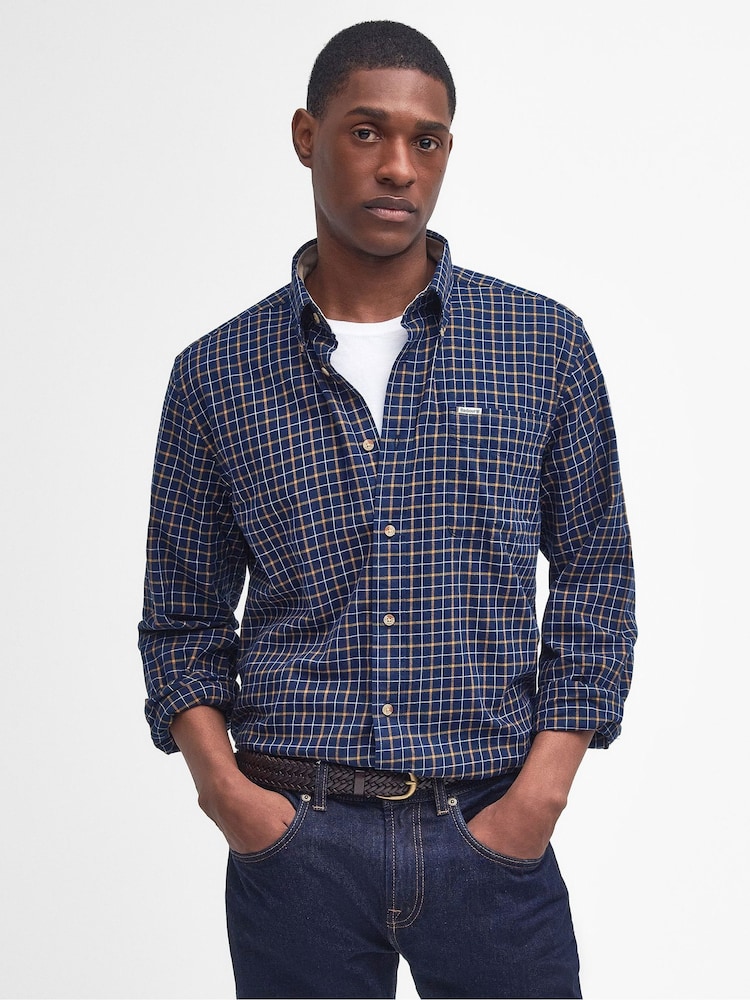 Barbour® Blue Bank Blue Shirt - Image 1 of 8 Barbour® Blue Bank Blue Shirt - Image 1 of 8