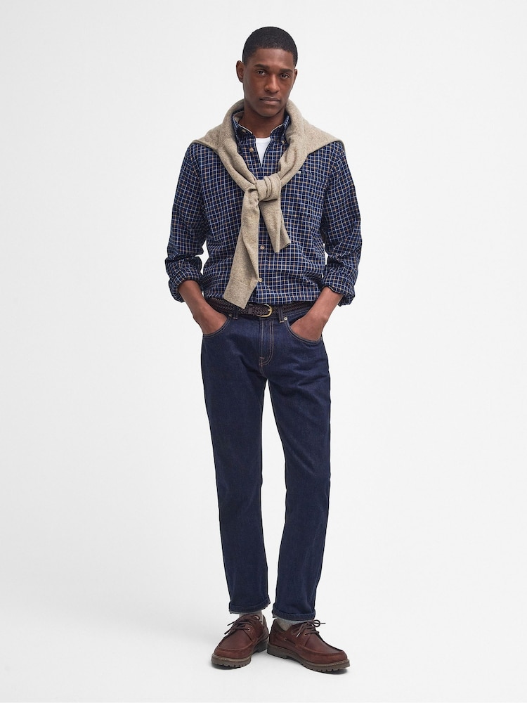 Barbour® Blue Bank Blue Shirt - Image 2 of 8 Barbour® Blue Bank Blue Shirt - Image 2 of 8