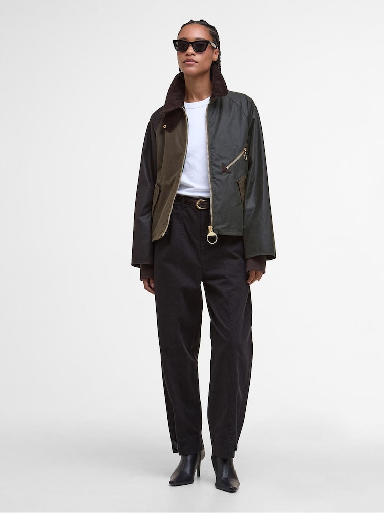 Barbour® Brown Arlene Wax Beech/A Coat - Image 2 of 10 Barbour® Brown Arlene Wax Beech/A Coat - Image 2 of 10
