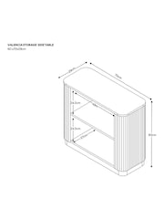 Light Grey Valencia Marble and Mango Wood Sofa Side Table - Image 4 of 7