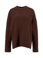 Barbour® Brown Sophia Knit Vicuna Jumper - Image 7 of 8