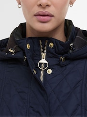 Barbour® Blue Millfire Quilt Coat - Image 4 of 7