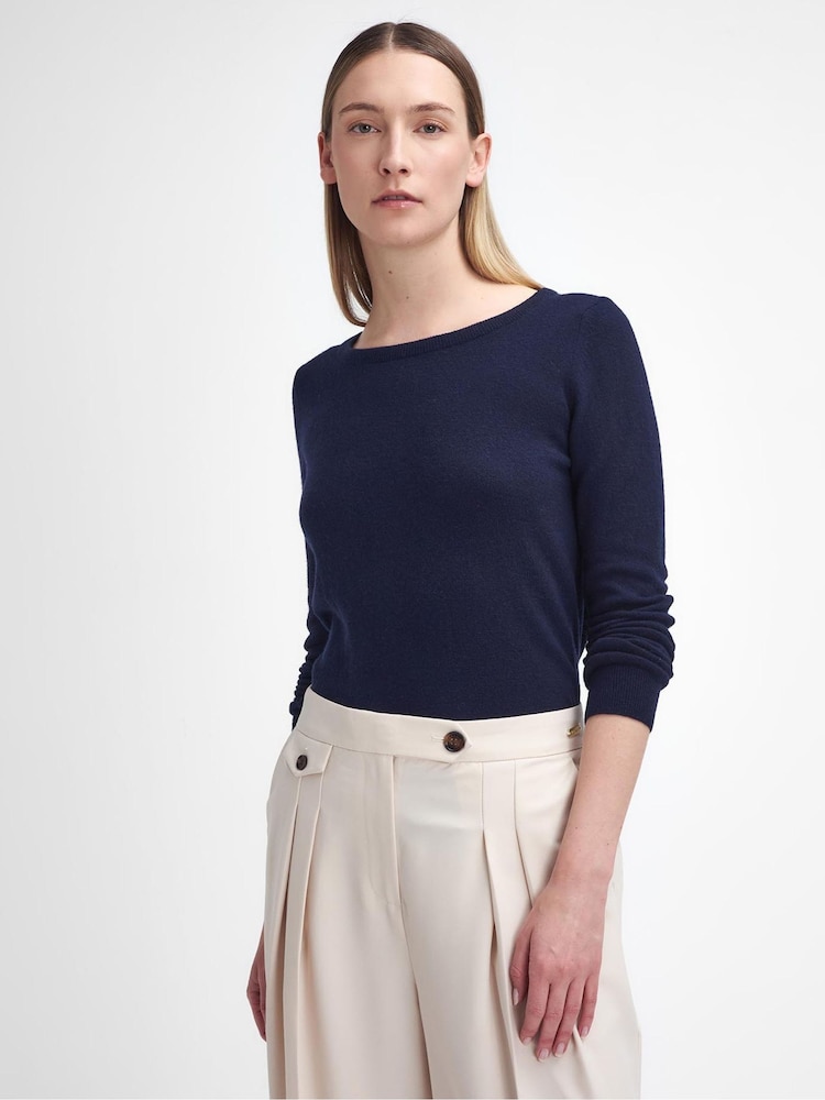Barbour® Blue Pendle Crew Jumper - Image 1 of 8