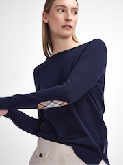 Barbour® Blue Pendle Crew Jumper - Image 4 of 8