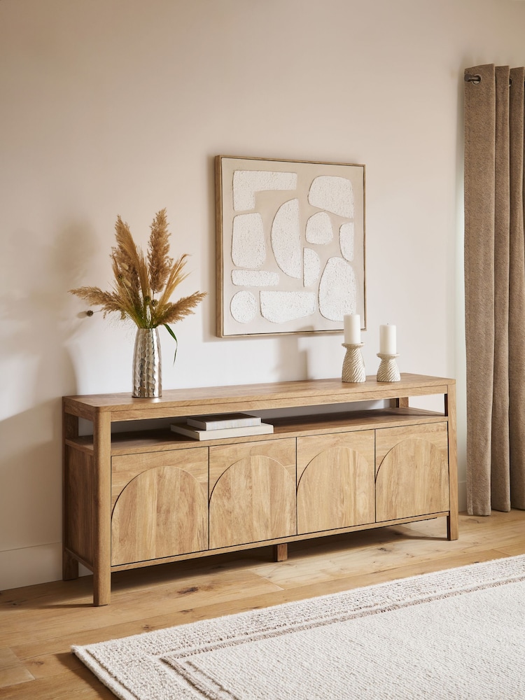 Mid Natural Arches Sideboard - Image 2 of 9